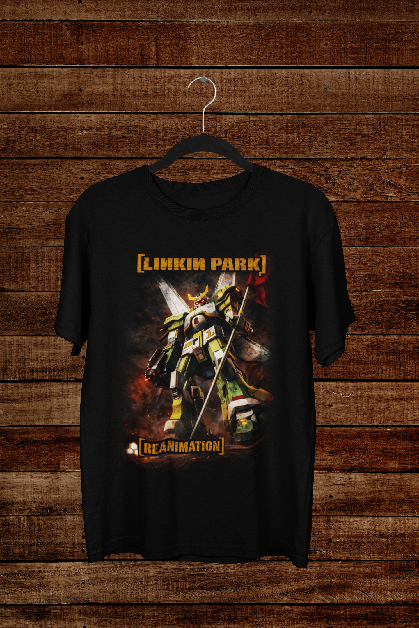 T-shirt Linkin Park "Reanimation" – Gundam Style Mecha Art / Nu Metal Remix Graphic