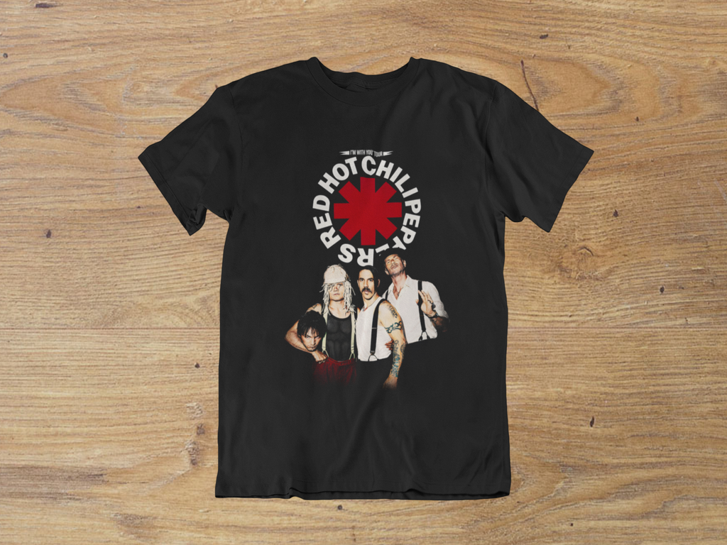 T-shirt Red Hot Chili Peppers "Tour Squad" – Funk Rock Legend Art / Asterisk Logo Graphic