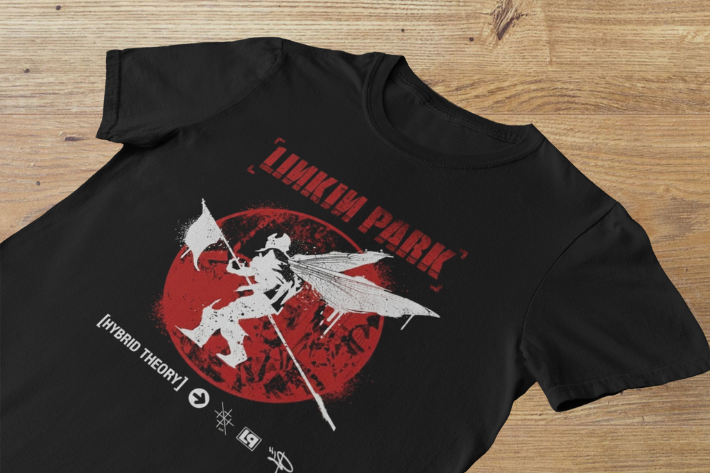 T-shirt Linkin Park "Hybrid Theory Soldado" – Nu Metal Heritage Art / Red Circle Graphic