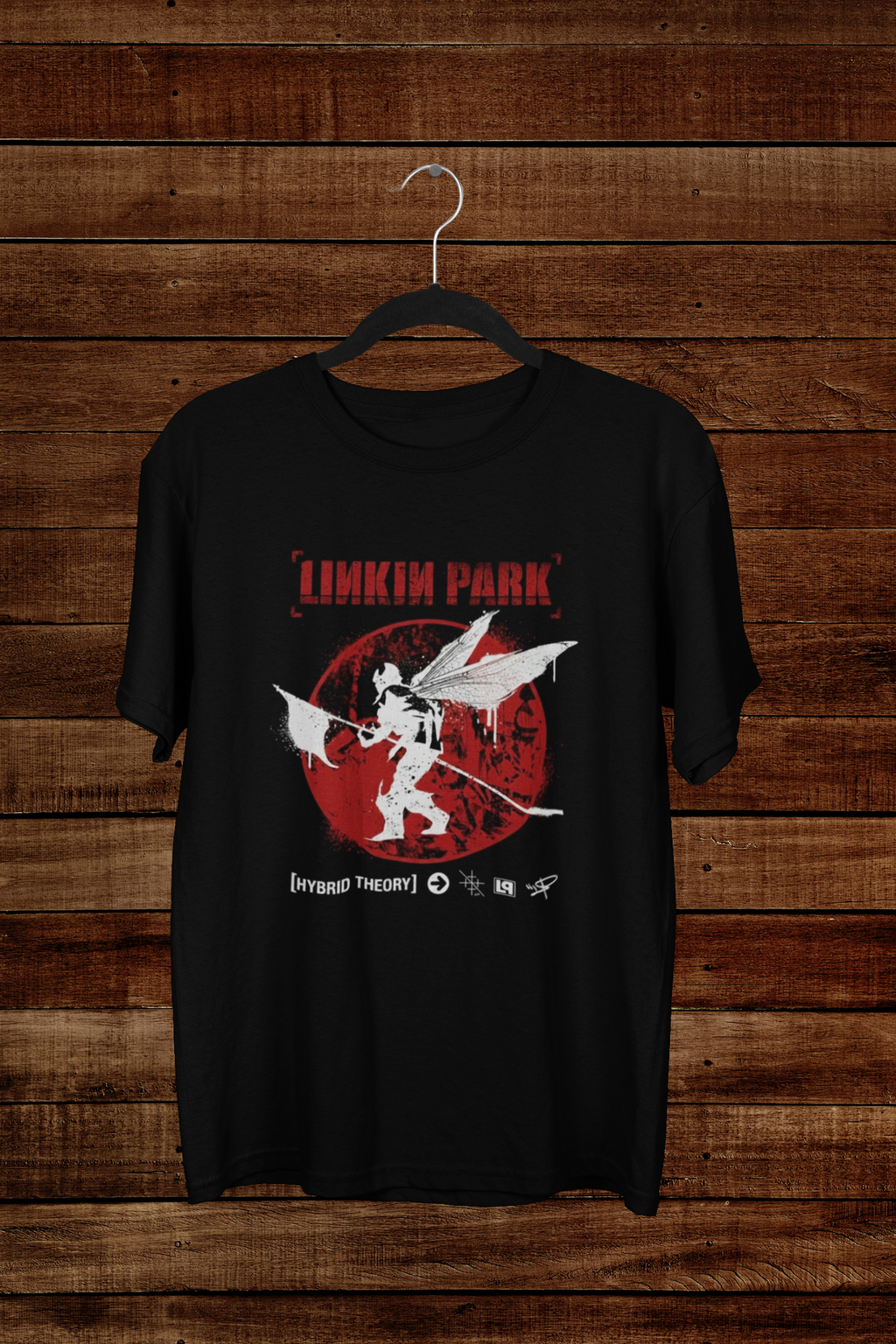 T-shirt Linkin Park "Hybrid Theory Soldado" – Nu Metal Heritage Art / Red Circle Graphic
