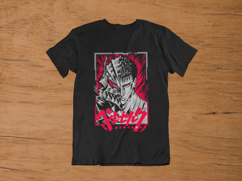 Tshirt Berserk Guts "The Struggler" – Dual Face Transformation