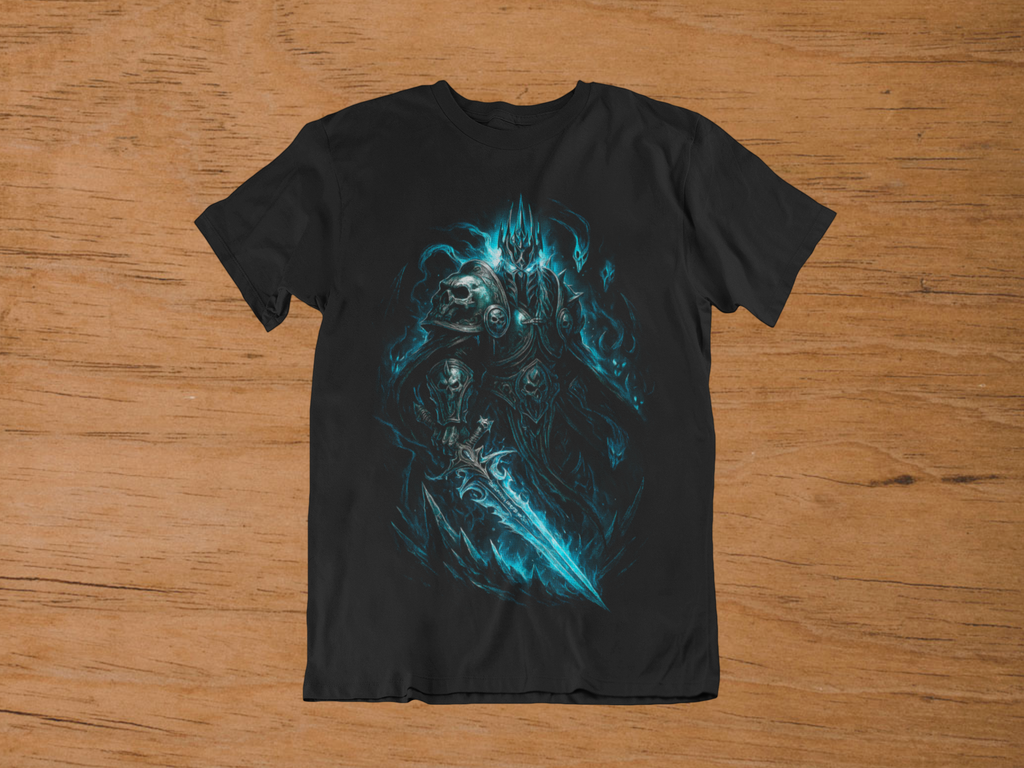 T-shirt Lich King "Frostmourne Hungers" – World of Warcraft Art / Wrath of the Lich King Graphic