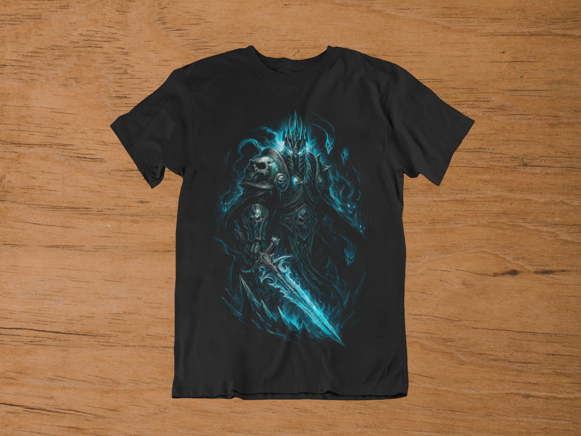 T-shirt Lich King "Frostmourne Hungers" – World of Warcraft Art / Wrath of the Lich King Graphic