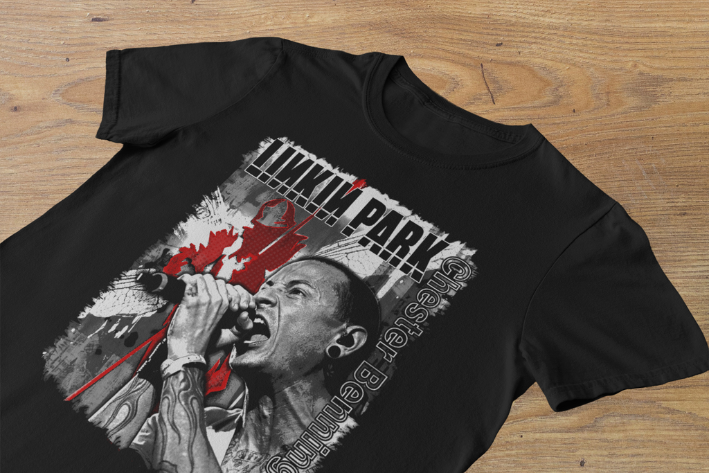 T-shirt Chester Bennington "The Voice" – Linkin Park Tribute Art / Vertical Typography Graphic
