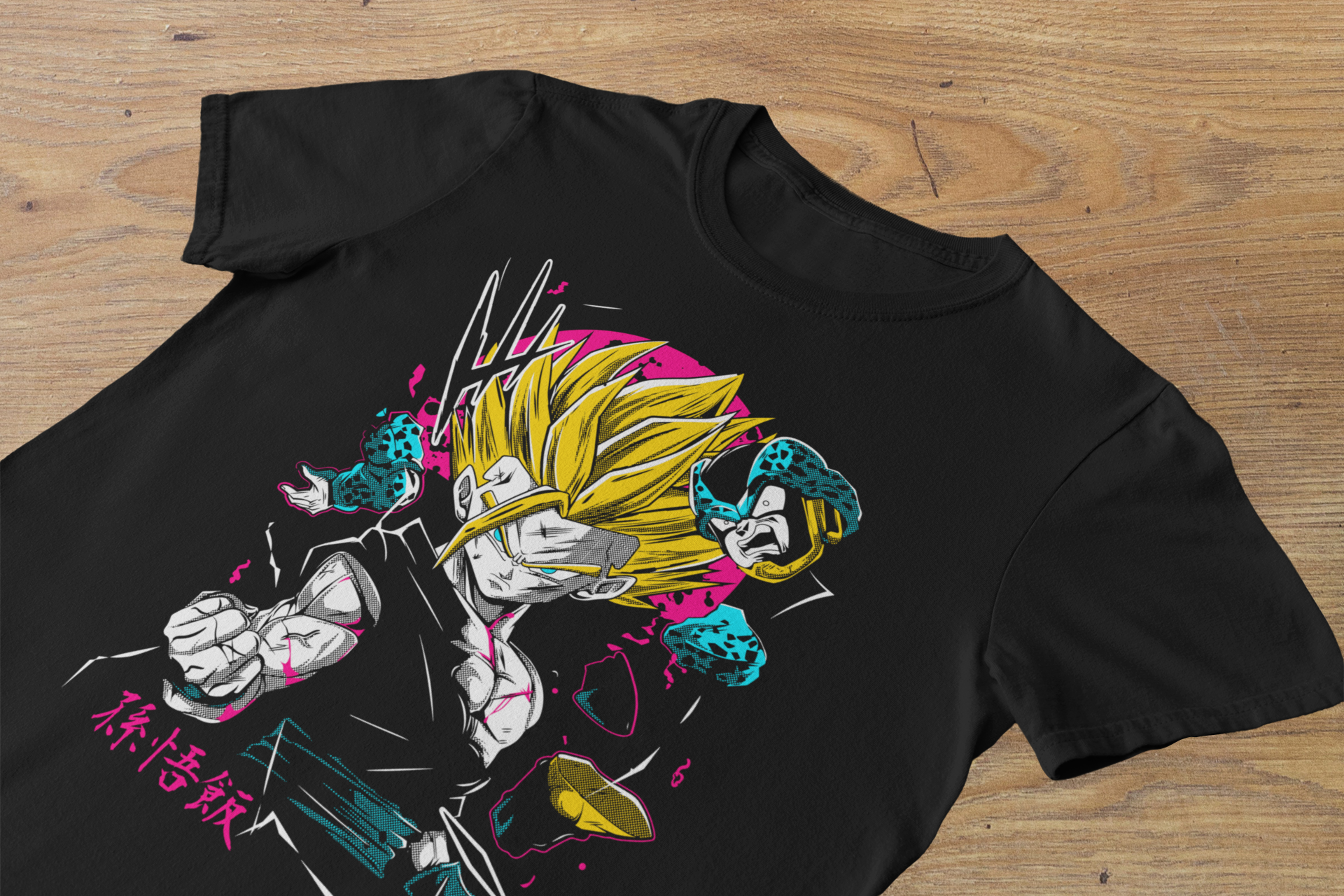T-shirt Gohan "Perfect Fury" – Super Saiyan 2 Art / DBZ Neon Graphic