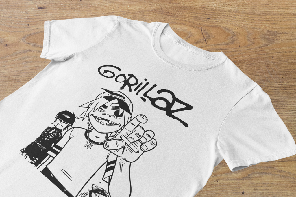 Tshirt Gorillaz "The Gang" Sketch – 2-D & Crew Artist Series