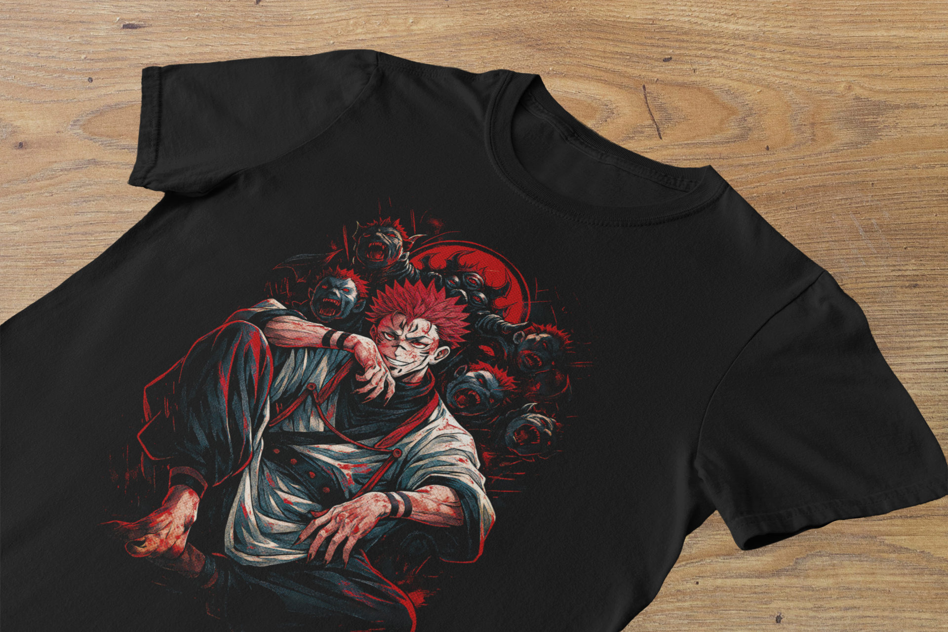 T-shirt Ryomen Sukuna "Cursed King" – Jujutsu Kaisen Demon Art / Malevolent Shrine Graphic