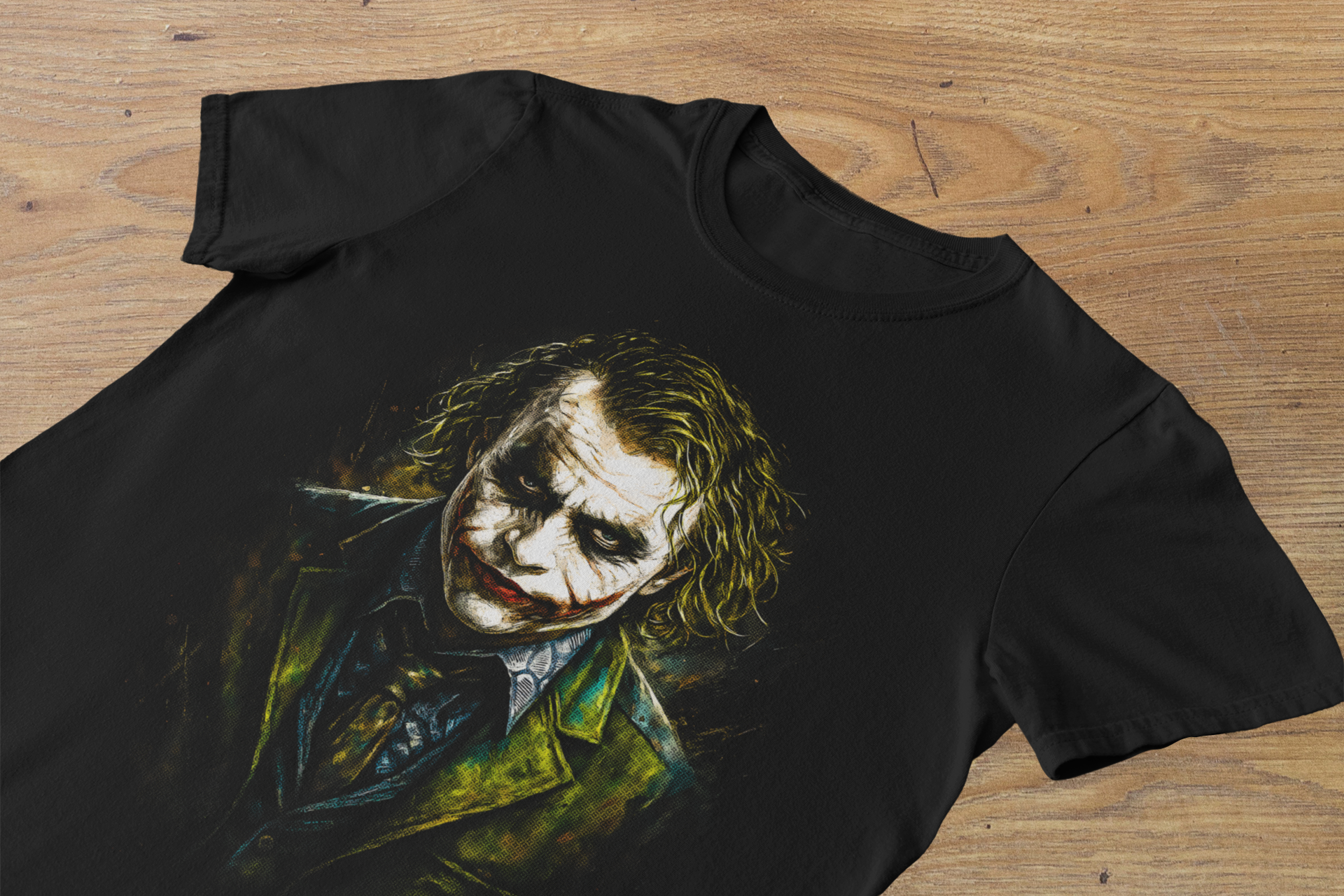 T-shirt Joker "Why So Serious?" – Dark Knight Cinematic Art / Heath Ledger Villain Graphic