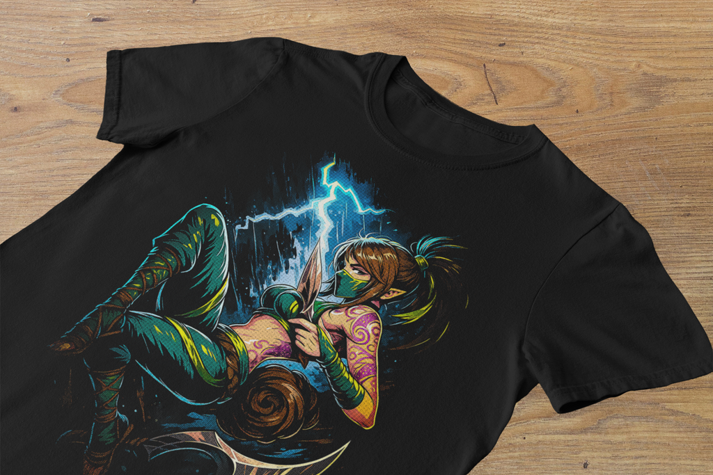 T-shirt Akali "Kinkou Shadow" – K/DA Style Ninja Art / League of Legends Graphic
