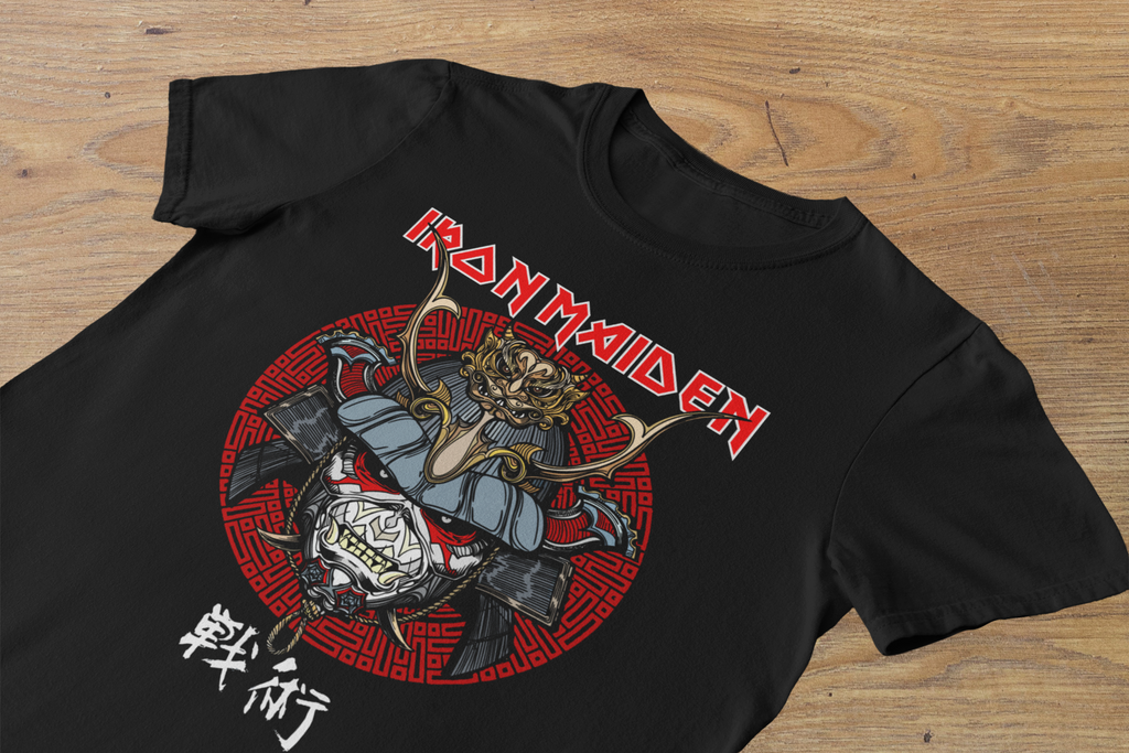 T-Shirt Iron Maiden "Senjutsu Eddie" – Samurai Metal Art / Japanese Heritage Graphic