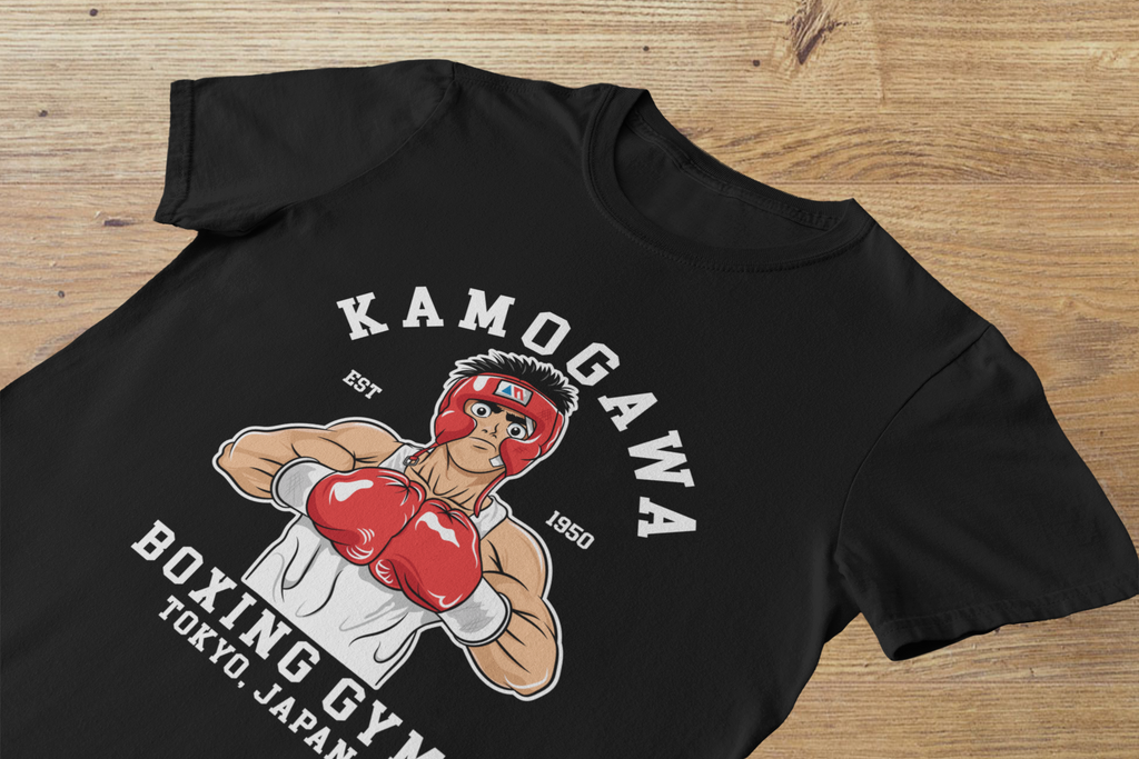 T-shirt Ippo Makunouchi "Kamogawa Boxing Gym" – Hajime no Ippo Art / Tokyo Boxing Graphic