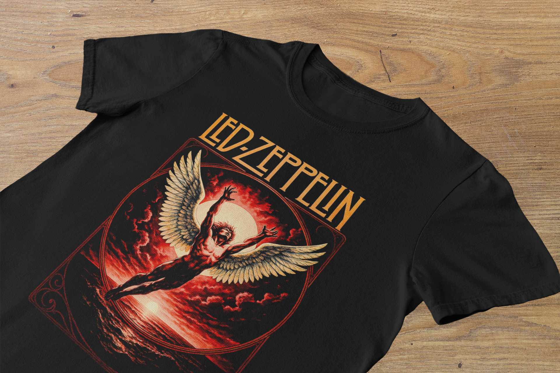 T-shirt Led Zeppelin "Swan Song" – Icarus Ascending Art / Classic Rock Legend Graphic