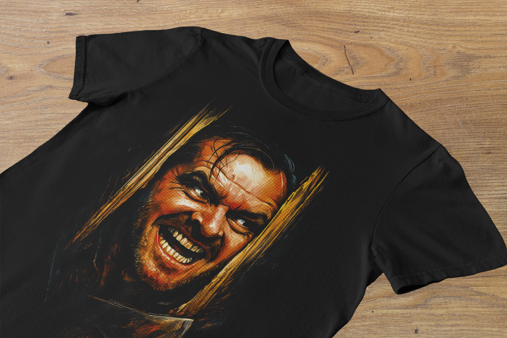 T-shirt The Shining "Here's Johnny!" – Jack Nicholson Cinema Art / Horror Legend Graphic