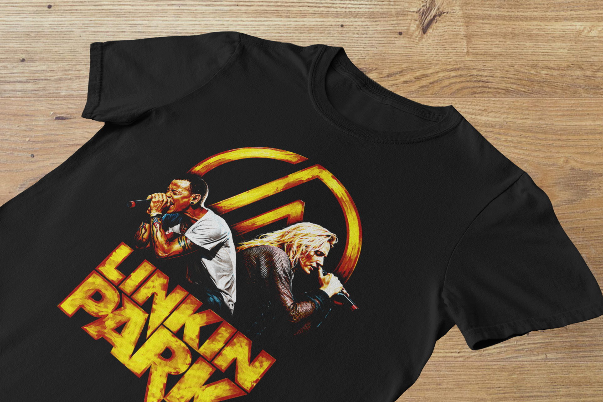 T-shirt Linkin Park "Energy Ritual" – Chester Bennington Live Art / Anarchy Symbol Music Graphic