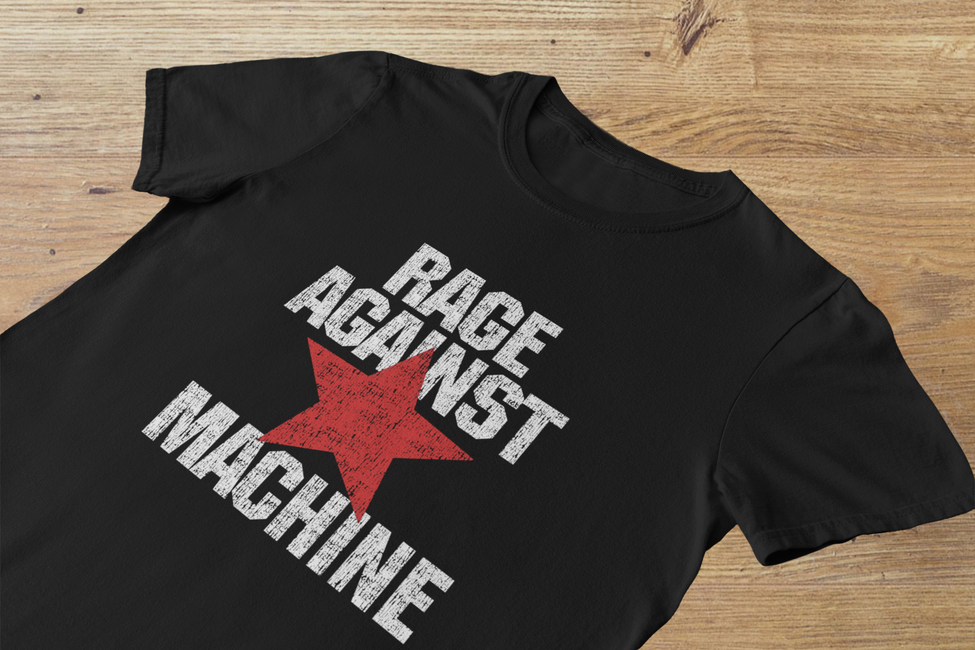 T-shirt Rage Against the Machine Red Star  – Guerrilla Radio Art / Protest Rock Graphic