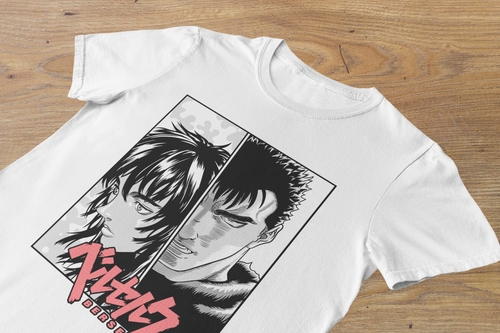 T-shirt Berserk "The Bonds of Fate" – Guts & Casca Manga Panel / Seinen Heritage Graphic