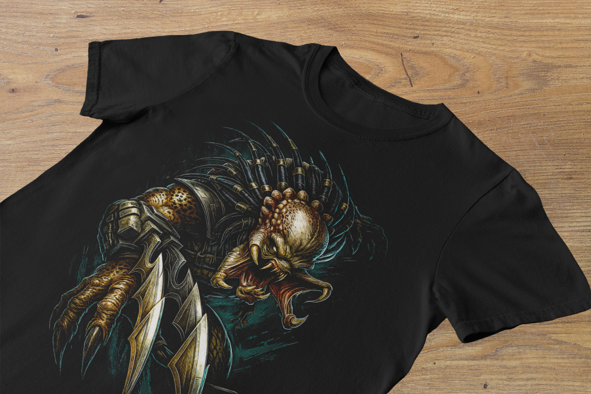 T-shirt Predator "Jungle Hunter" – Sci-Fi Horror Action Art / Alien Warrior Graphic