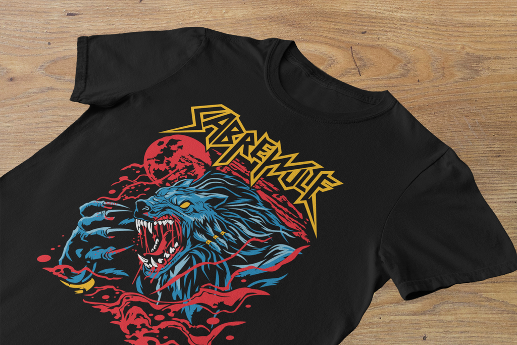 T-shirt Sabrewulf "Full Moon Rage" – Killer Instinct Fight Art / Lycanthrope Legend Graphic